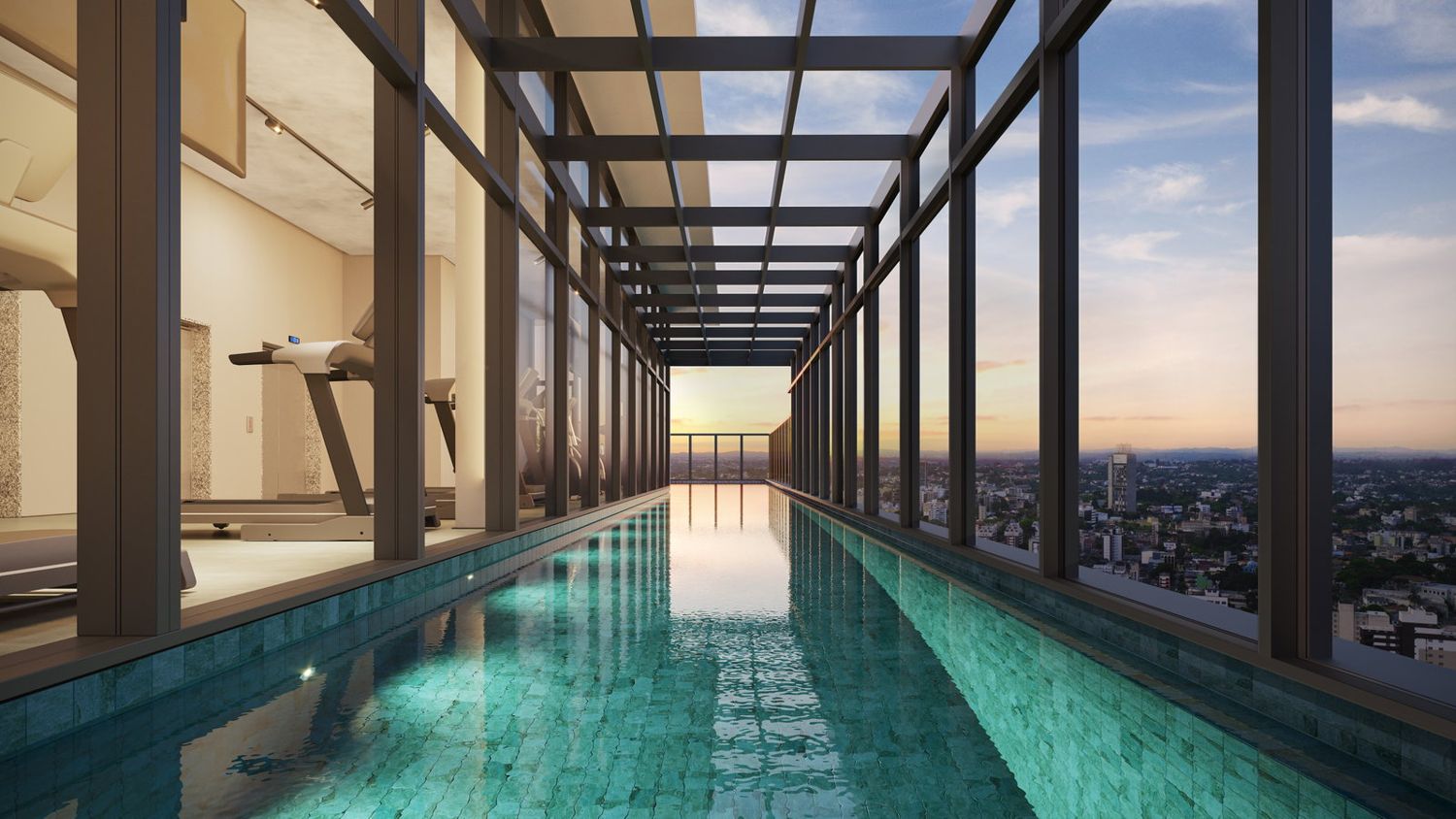 Piscina de cobertura